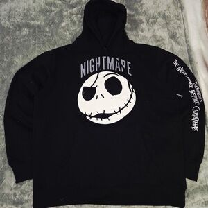 Disney Nightmare Before Christmas Black Hoodie men’s L new with out tags